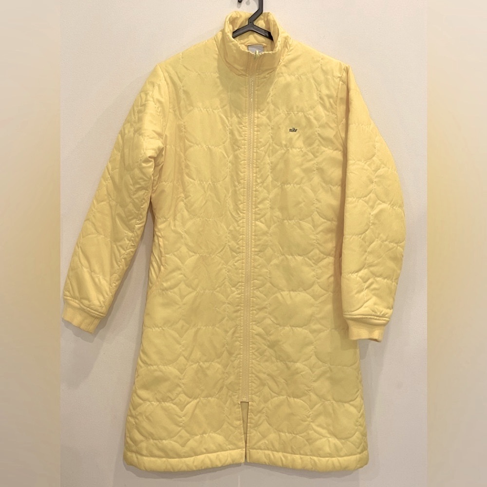 Nike Light Weight Puffer Quilted Yellow Coat